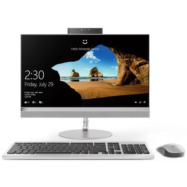 Моноблок Lenovo IdeaCentre AIO 520-22IKU 21.5" FHD/ Core i3-7020U/ 4GB/ 256GB SSD/ noODD/ WiFi/ BT/ DOS/ silver [F0D500LCRK] изображение 1