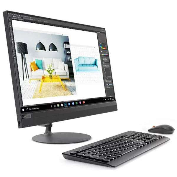 Моноблок Lenovo IdeaCentre 520-24IKU 23.8" FHD/ Core i5-8250U/ 4GB/ 1TB/ DVD-RW/ WiFi/ BT/ DOS/ черный [F0D200AARK] изображение 2