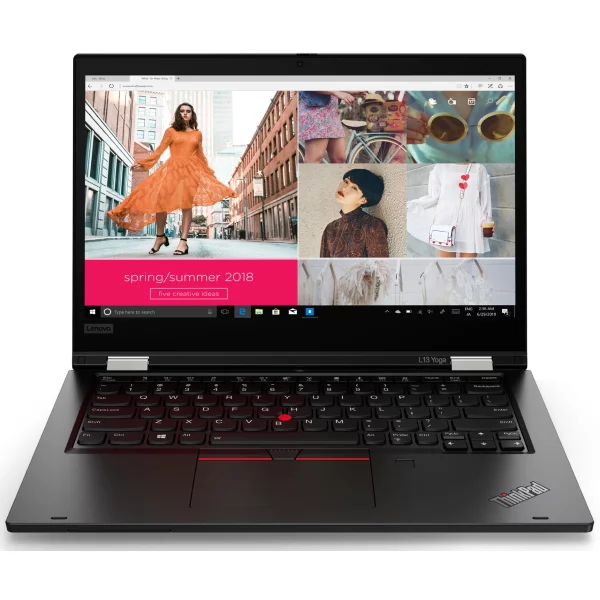 Ноутбук Lenovo ThinkPad L13 Yoga G2 13.3" FHD Touch [20VK000VRT] Core i5-1135G7, 8GB, 256GB SSD, WiFi, BT, FPR, SCR, DOS, черный изображение 1