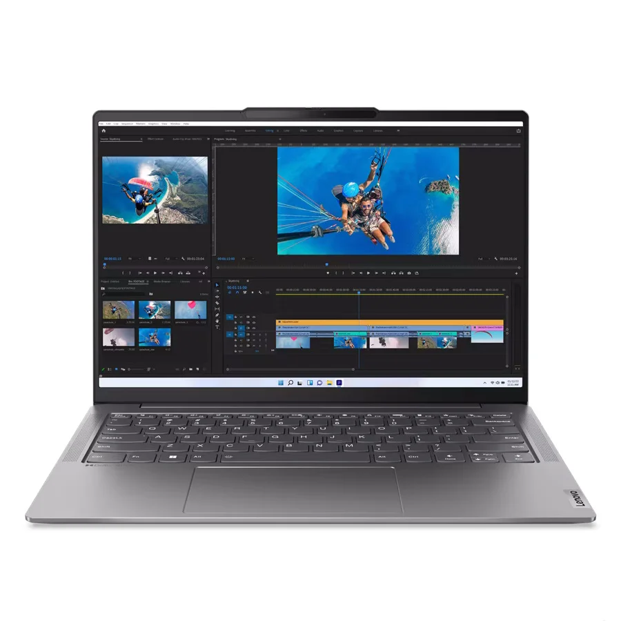 Ультрабук Lenovo Yoga Slim 6 14APU8 Ryzen 5 7540U 16Gb SSD512Gb AMD Radeon 14" IPS 2.2K (2240x1400) Windows 11 Home grey WiFi BT Cam (82X3002TRK) изображение 7