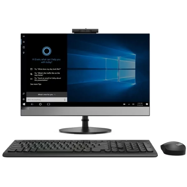 Моноблок Lenovo AIO V530-24ICB 23,8" FHD, Core i7-9700T, 16GB, 512GB + 1TB SSD, DVD-RW, Radeon 530 2GB, WiFi, BT, Win10, черный [10UX00ABRU] изображение 1