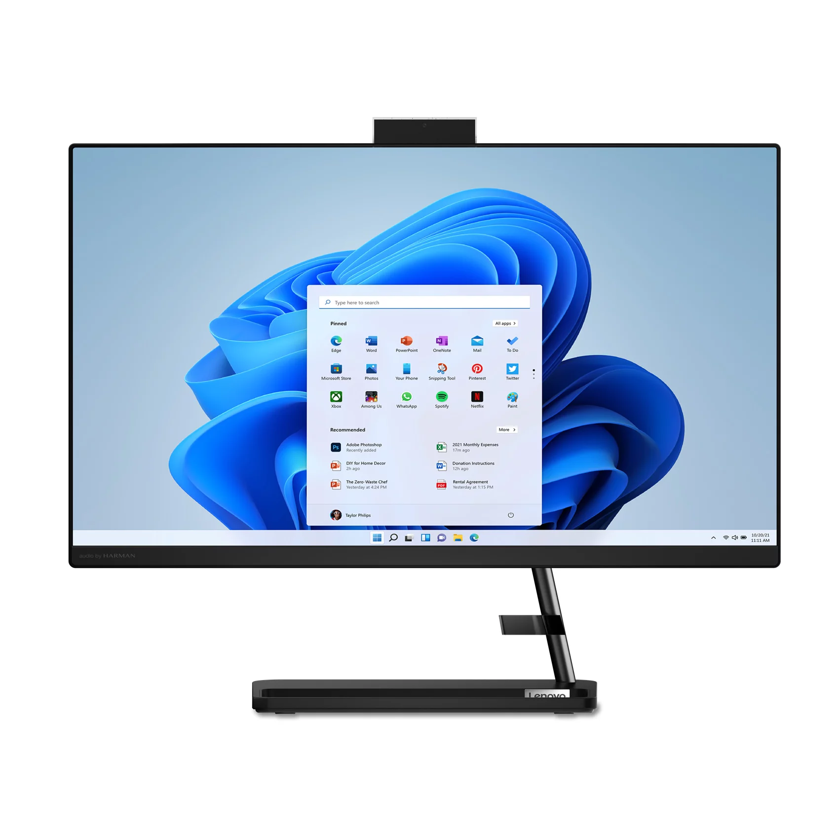 Моноблок Lenovo IdeaCentre AIO 3 24IAP7 23.8" FHD IPS/ Core i5 12450H/ 8Gb/ 512Gb SSD/ noDVD/ BT/ WiFi/ noOS black (F0GH0120RU) изображение 4