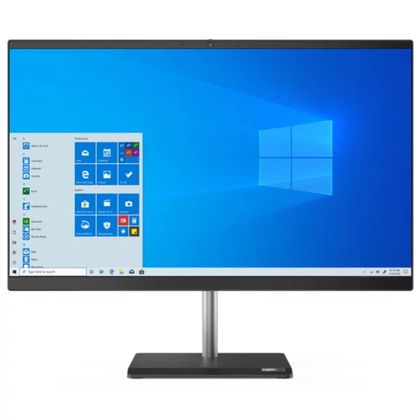 Моноблок Lenovo V50a-24IMB AIO 23.8" FHD, Core i3-10100T, 8GB, 256GB SSD + 1TB, AMD Radeon 625 2GB, WiFi, BT, DVD-RW, Win 10 Pro, черный [11FK0051RU] изображение 1