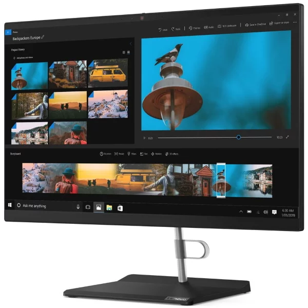 Моноблок Lenovo AIO V540-24IWL 23.8" FHD/ Core i5-8265U/ 8GB/ 512GB SSD/ DVD-RW/ WiFi/ BT/ DOS/ Black [10YS0089RU] изображение 3