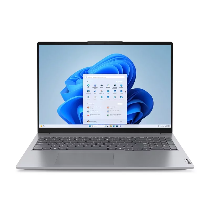 Ноутбук/ Lenovo ThinkBook 16-IML 16.0" WUXGA 300nits, U5-125U ,16GB DDR5, 512GB SSD M.2 2242 NVMe G4,I ntegrated, FHD Cam, Wi-fi AX 2x2-6E+BT,Y-FPR, 3 Cell 45Whr, 65W USB-C 3PIN-UK,BKLT KB US-ENG, No (21MS003LGQ) изображение 1