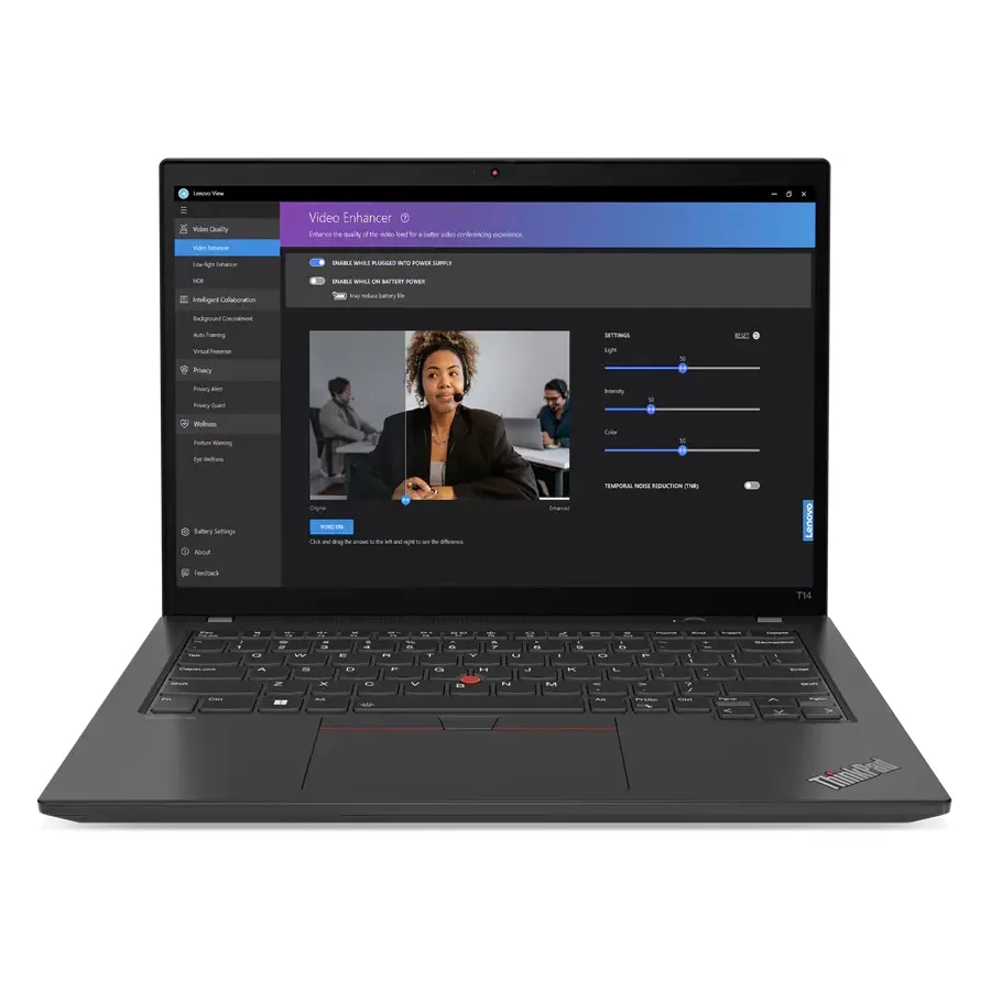 Ноутбук Lenovo ThinkPad T14 G4 Core i5 1335U 16Gb SSD512Gb Intel Iris Xe graphics 14" IPS WUXGA (1920x1200) Windows 11 Professional 64 black WiFi BT Cam (21HEA05QCD) изображение 1