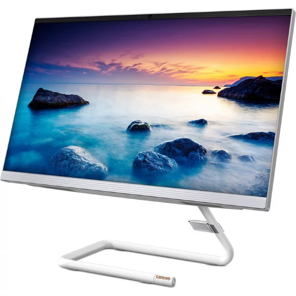 Моноблок Lenovo IdeaCentre AIO 3 24IMB05 23.8" FHD/ Core i3-10100T/ 8GB/ 256GB SSD/ DVD-RW/ BT/ WiFi/ DOS/ Foggy White [F0EU00BTRK] изображение 2