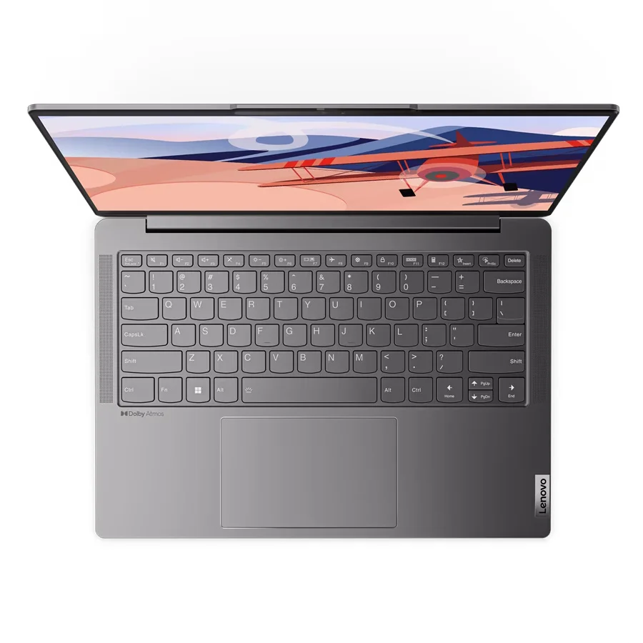 Ультрабук Lenovo Yoga Slim 6 14APU8 Ryzen 5 7540U 16Gb SSD512Gb AMD Radeon 14" IPS 2.2K (2240x1400) Windows 11 Home grey WiFi BT Cam (82X3002TRK) изображение 6