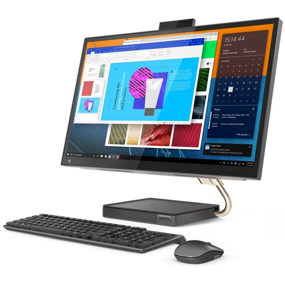 Моноблок Lenovo IdeaCentre AIO 5 27IOB06 27" QHD, Core i7-11700T, 16GB, 512GB SSD, noODD, WiFi, BT, Win10 [F0G4000FRK] изображение 3