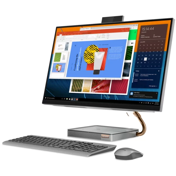 Моноблок Lenovo IdeaCentre AIO A540-27ICB 27" QHD/ Core i3-9100T/ 8GB/ 128GB SSD + 1TB/ noODD/ WiFi/ BT/ Win10/ Mineral Grey [F0EK000WRK] изображение 3