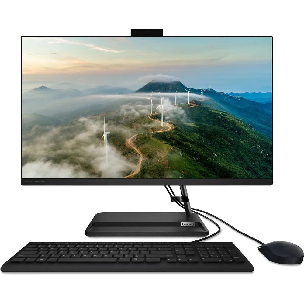 Моноблок/ Lenovo IdeaCentre AIO 3 27IAP7 27"(1920x1080 IPS)/Intel Core i5 12450H(2Ghz)/16384Mb/512SSDGb/noDVD/Int:Intel UHD Graphics/Cam/BT/WiFi/war 1y/8.82kg/black/noOS + RU kbd, mouse USB (F0GJ00PVRU) изображение 1