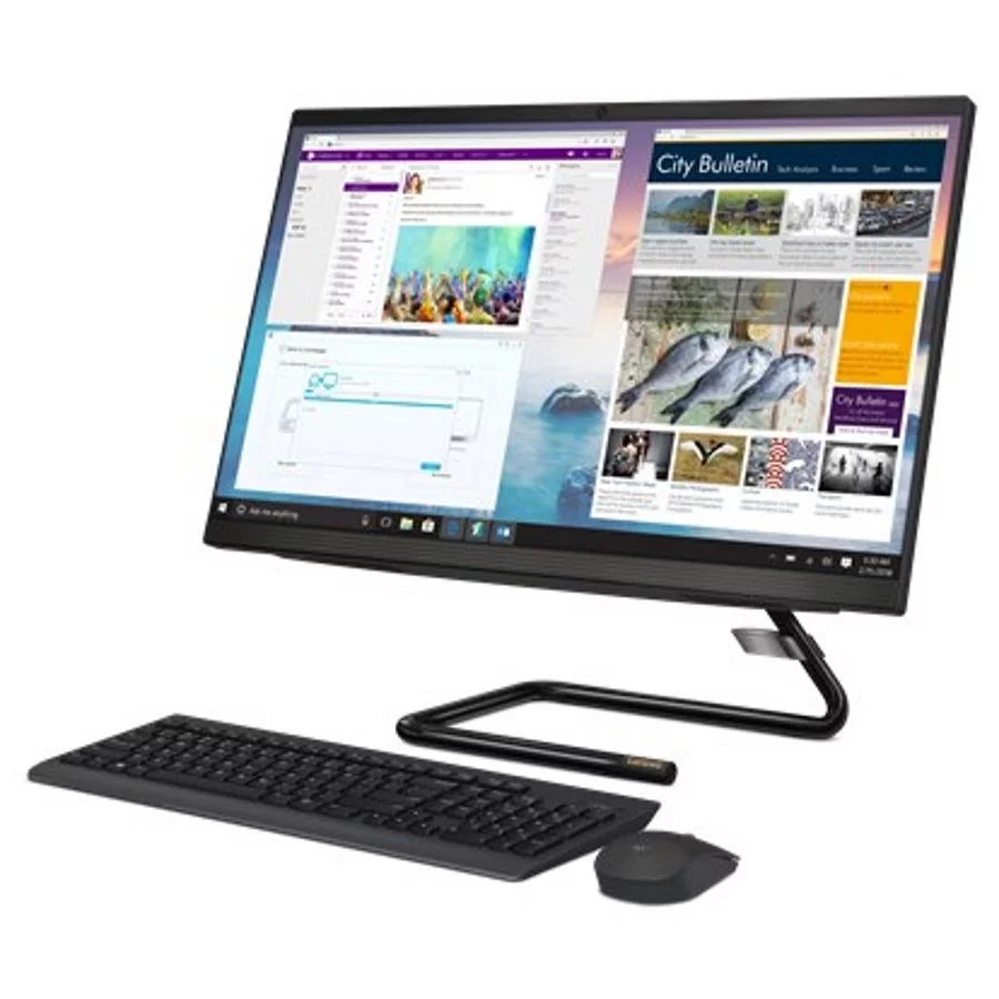 Моноблок Lenovo IdeaCentre AIO A340-24IWL 23.8" FHD, Core i3-10110U, 8GB, 256GB SSD, noODD, WiFi, BT, DOS [F0E800PTRK] изображение 3