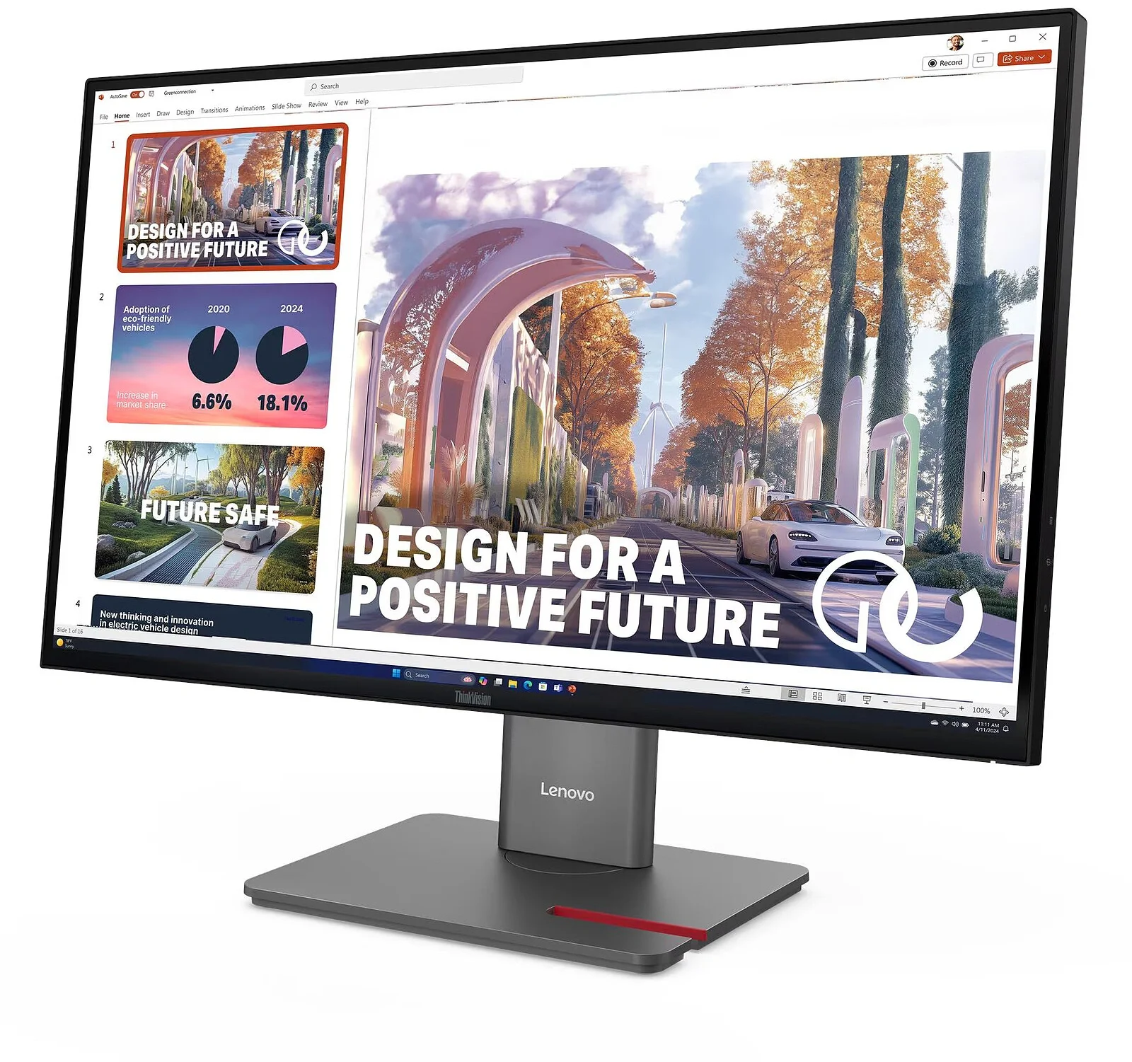 Монитор Lenovo 27" ThinkVision P27QD-40 изображение 2