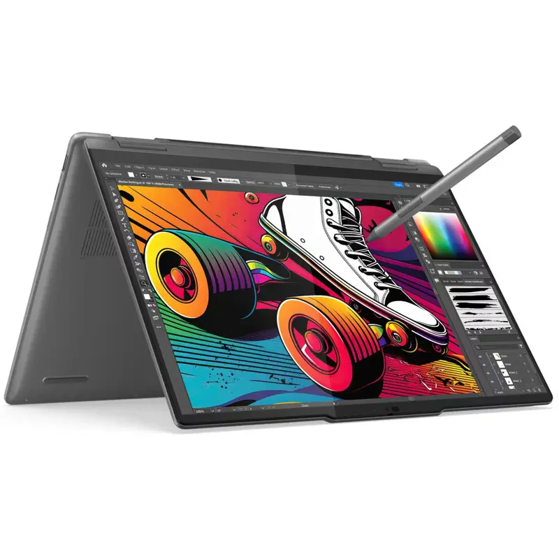 Ноутбук/ Lenovo Yoga 7 2-in-1 14IML9 14"(1920x1200 IPS)/Touch/Intel Core Ultra 5 125U(1.3Ghz)/16384Mb/1024SSDGb/noDVD/Int:Intel® Graphics/Cam/BT/WiFi/71WHr/war 1y/1.61kg/storm grey/noOS + 65W, Pen, RU (83DJ0097RK) изображение 1