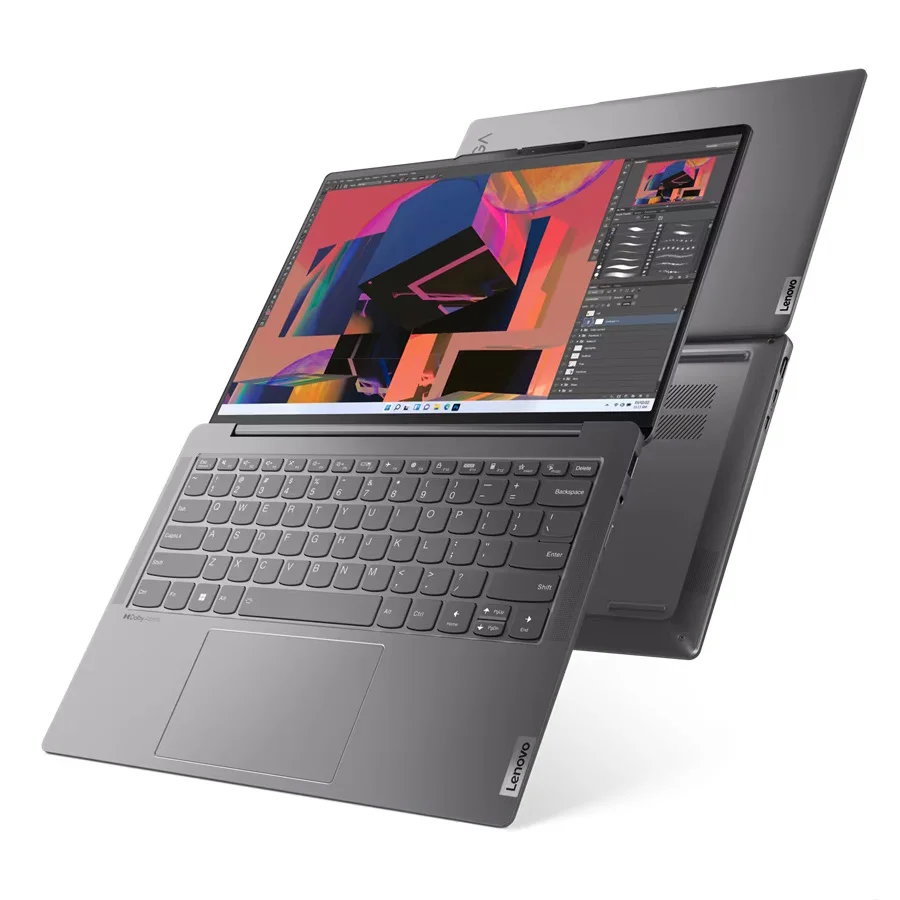 Ультрабук Lenovo Yoga Slim 6 14APU8 Ryzen 5 7540U 16Gb SSD512Gb AMD Radeon 14" IPS 2.2K (2240x1400) Windows 11 Home grey WiFi BT Cam (82X3002TRK) изображение 13
