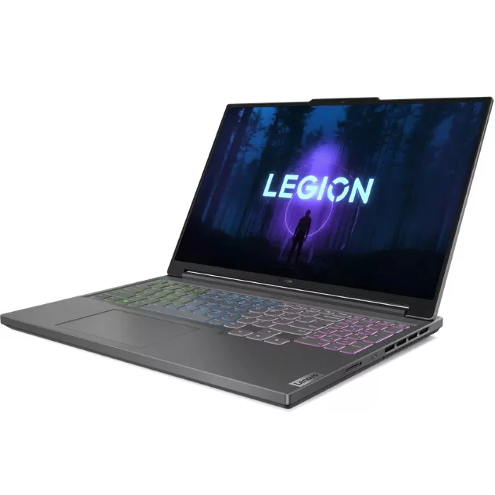 Ноутбук Lenovo Legion Slim 5 16IRH8 Core i5 13500H 16Gb SSD1Tb NVIDIA GeForce RTX4060 8Gb 16" IPS WQXGA (2560x1600) noOS grey WiFi BT Cam (82YA009PRK) изображение 2