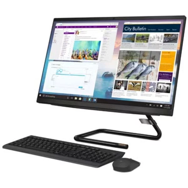 Моноблок Lenovo IdeaCentre AIO A340-24IWL 23.8" FHD/ Core i5-8265U/ 8GB/ 256GB SSD/ DVD-RW/ WiFi/ BT/ DOS/ Black [F0E8002WRK] изображение 2