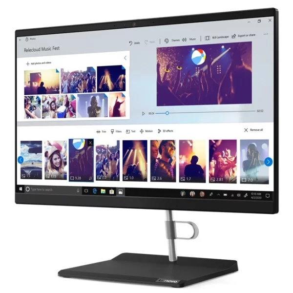 Моноблок Lenovo V30a-22IIL AIO 21.5" FHD, Core i3-1005G1, 8GB, 256GB SSD, DVD-RW, WiFi, BT, Win10Pro, черный [11LC002PRU] изображение 3
