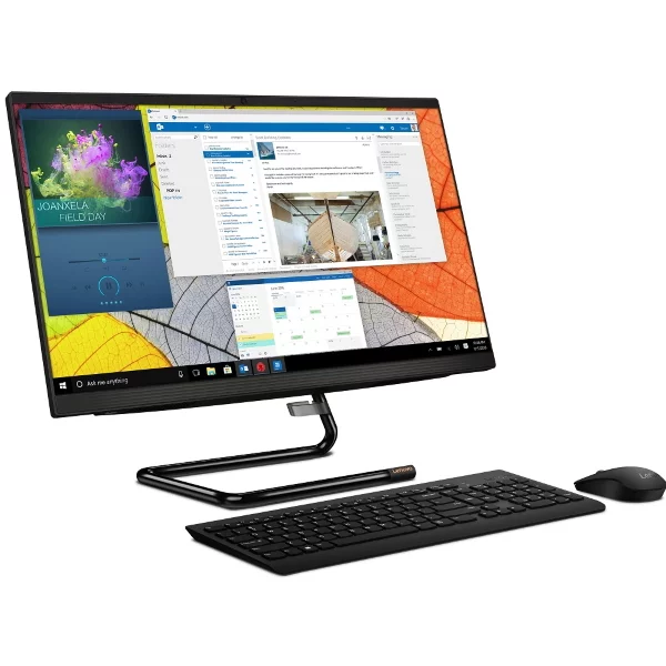 Моноблок Lenovo IdeaCentre AIO A340-24IWL 23.8" FHD, Core i3-10110U, 16GB, 512GB SSD, DVD-RW, WiFi, BT, DOS, черный [F0E800M7RK] изображение 2