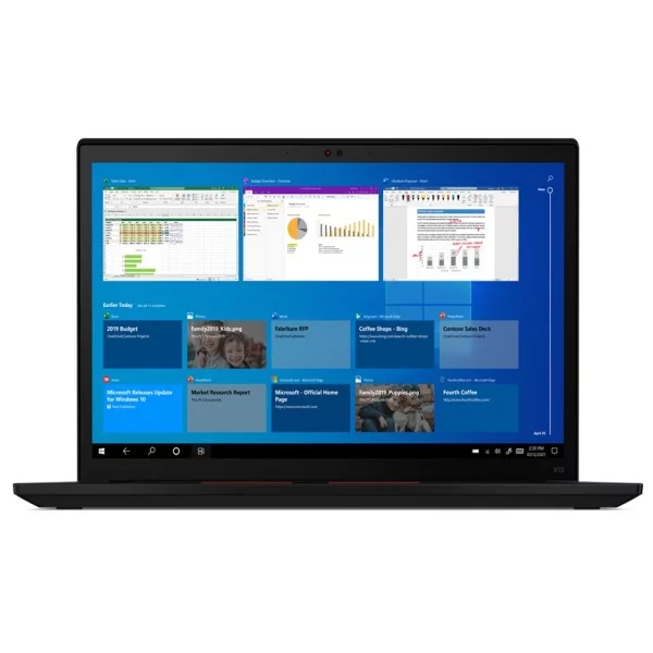 Ноутбук Lenovo ThinkPad X13 Gen 2 13.3" WQXGA [20WK002RRT] Core i7-1165G7, 16GB, 1TB SSD, WiFi, BT, 4G, FPR, SCR, Win10Pro, черный изображение 1
