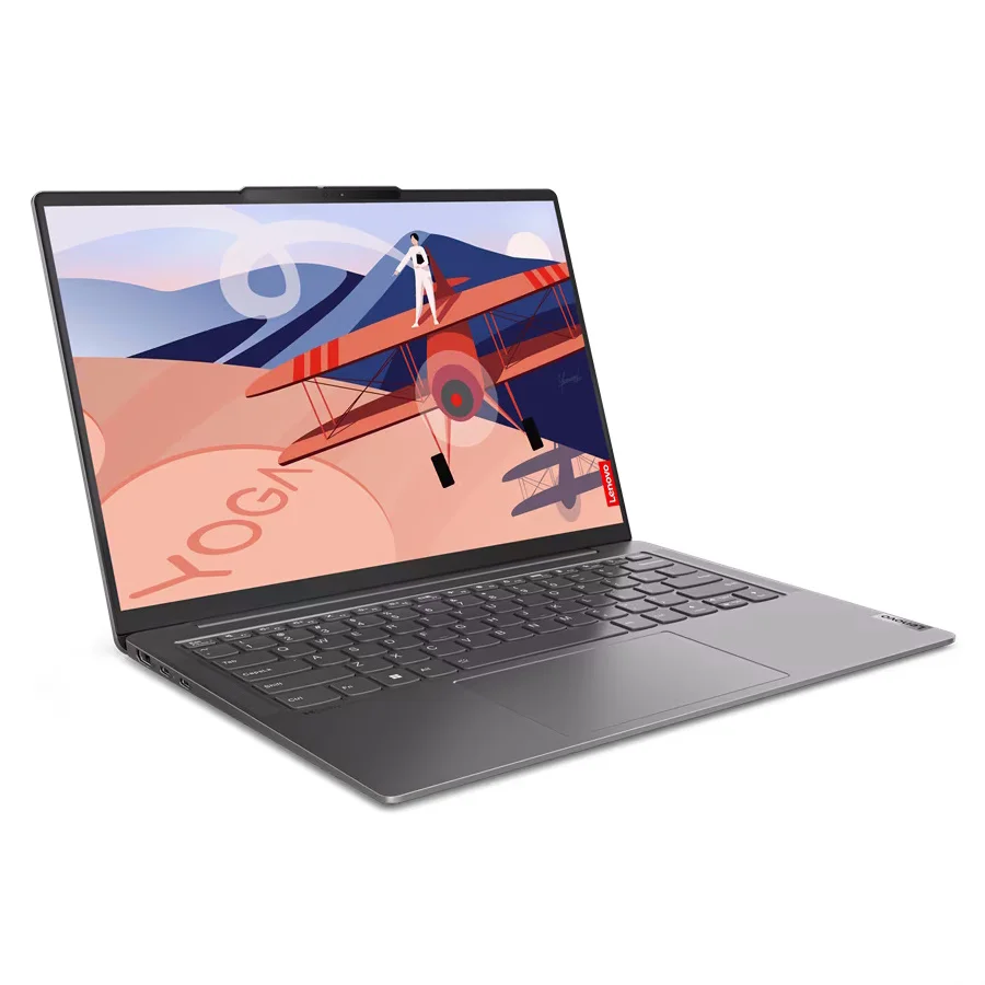 Ультрабук Lenovo Yoga Slim 6 14APU8 Ryzen 5 7540U 16Gb SSD512Gb AMD Radeon 14" IPS 2.2K (2240x1400) Windows 11 Home grey WiFi BT Cam (82X3002TRK) изображение 8