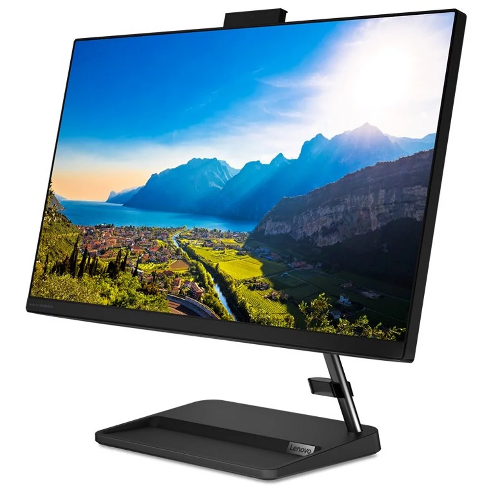 Моноблок Lenovo IdeaCentre AIO 3 24ALC6 23.8" FHD, Ryzen 3 5300U, 8GB, 256GB SSD, DVD-RW, WiFi, BT, DOS [F0G1000MRK] изображение 2