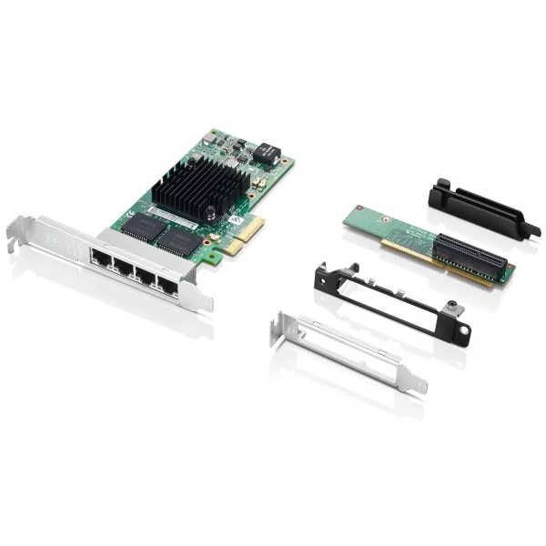 Сетевой адаптер Lenovo Intel I350-T4 4x GbE {4XC0R41416] изображение 1