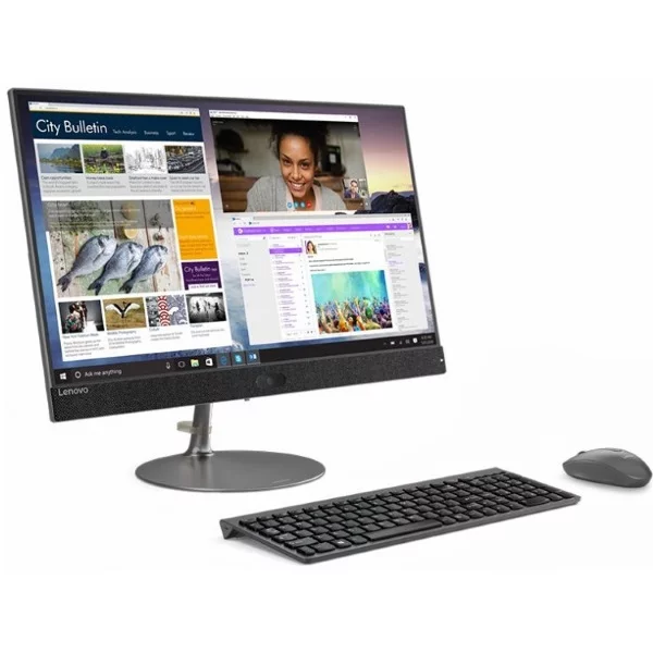 Моноблок Lenovo IdeaCentre 730S-24IKB 23.8" FHD/ Core i5-8250U/ 8GB/ 1TB + 16GBOptane/ WiFi/ BT/ Win10/ темно-серый [F0DY0016RK] изображение 2