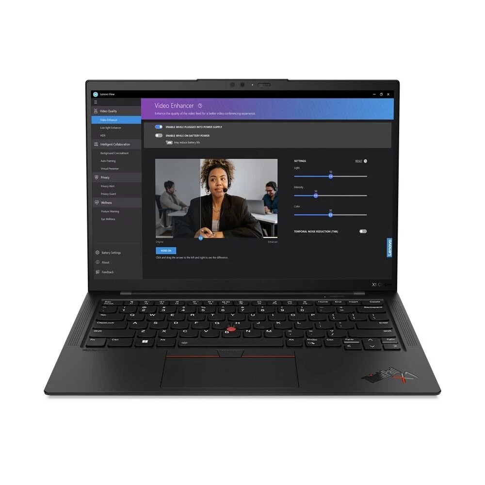 Ноутбук Lenovo ThinkPad X1 Carbon G11 Core i5 1345U 16Gb SSD512Gb Intel Iris Xe graphics 14" IPS WUXGA (1920x1200) Windows 11 Professional black WiFi BT Cam (21HNA09MCD) изображение 1