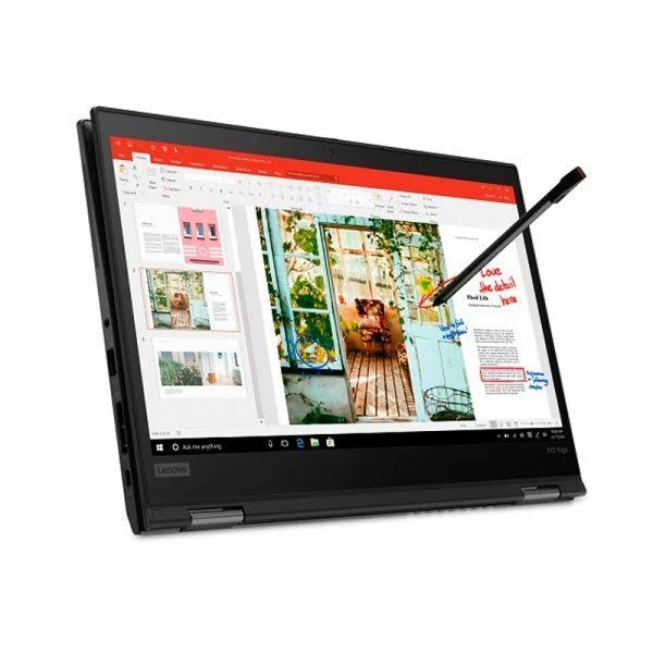 Ноутбук Lenovo ThinkPad X13 Yoga G1, 13.3 FHD AR, Core i7-10510U, 16Gb, SSD 512Gb, Thinkpad Pen Pro, wi-fi, bt, win 10Pro, черный [20SX001DRT] изображение 1