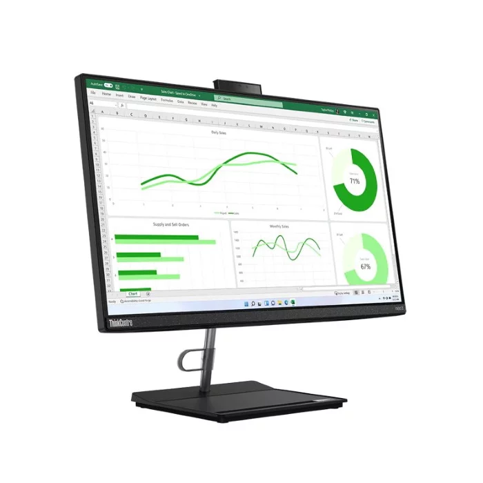 *Моноблок Lenovo Neo 30a 23,8" FHD/ Core i5-1240P/ 8GB/ 256GB SSD/ DVDRW / WiFi/ BT/ DOS (12B0000GRU) изображение 3