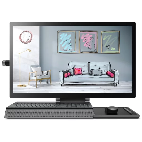 Моноблок Lenovo Yoga A940-27ICB 27" UHD Touch, Core i7-8700, 16GB, 256GB + 2TB, Radeon RX 560 4GB, WiFi, BT, Win10, темно-серый [F0E5002WRK] изображение 1