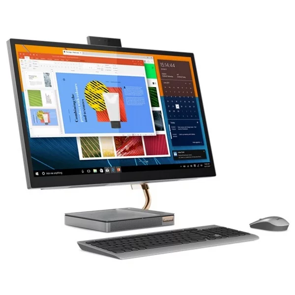 Моноблок Lenovo IdeaCentre AIO 5 27IMB05 27" QHD, Core i5-10400T, 8GB, 512GB SSD + 1TB, noODD, GeForce GTX 1650 4GB, WiFi, BT, Win10, серый [F0FA002CRK] изображение 2