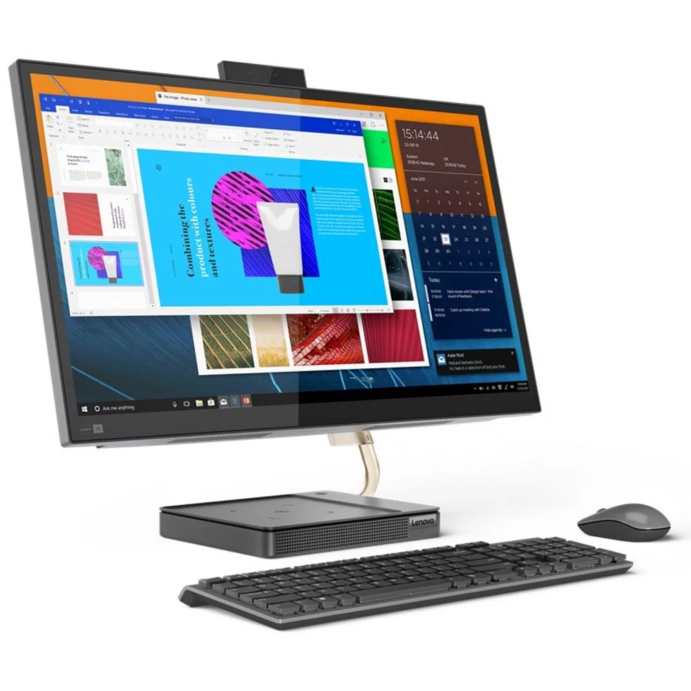 Моноблок Lenovo IdeaCentre AIO 5 27IOB06 27" QHD, Core i7-11700T, 16GB, 512GB SSD, noODD, WiFi, BT, Win10 [F0G4000FRK] изображение 2
