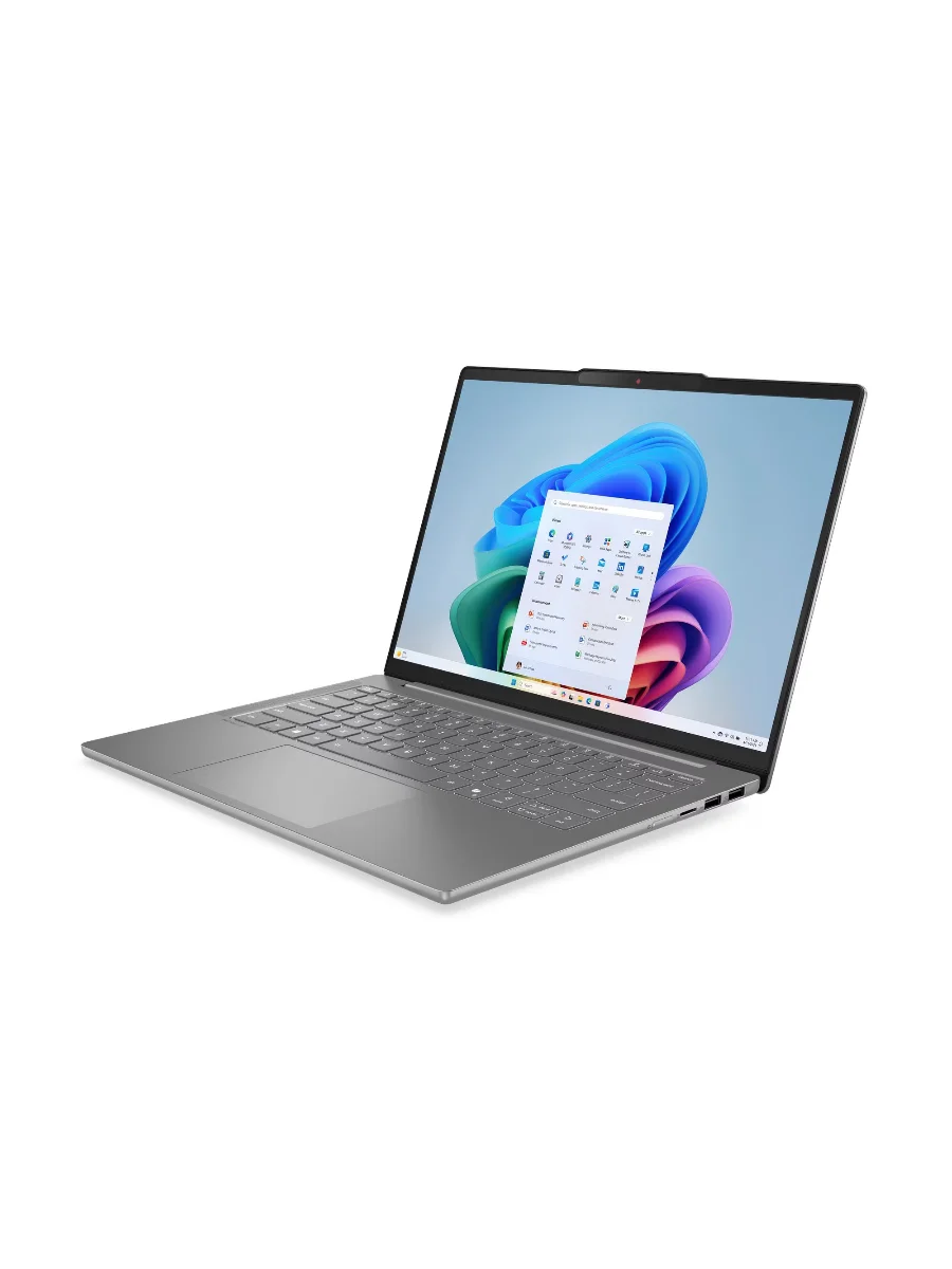 Ноутбук Lenovo IdeaPad Slim 5 14ARP10, AMD Ryzen™ 7 7735HS (3.20GHz, 16MB), 14" WUXGA Non-Touch, 16.0GB, 1x512GB SSD M.2 2242 PCIe Gen4 QLC, Luna Grey, AMD Radeon™ 680M, BT 5.3,Wi-Fi 6 2x2 AX, 1080P (83HT000CRK) изображение 2