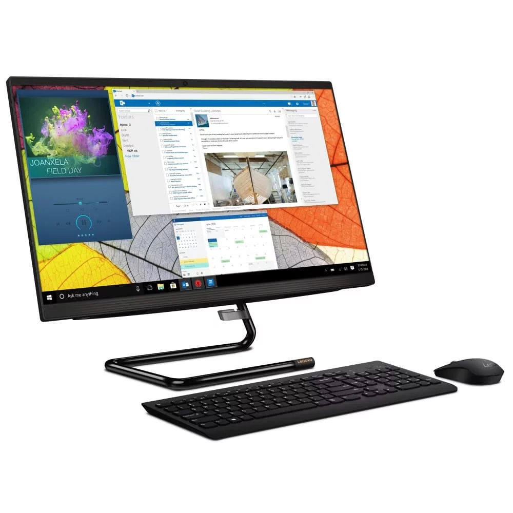 Моноблок Lenovo IdeaCentre A340-24IGM 23.8" FHD, Pentium Silver J5040, 8GB, 512GB SSD, DVD-RW, WiFi, BT, DOS [F0E70068RK] изображение 2
