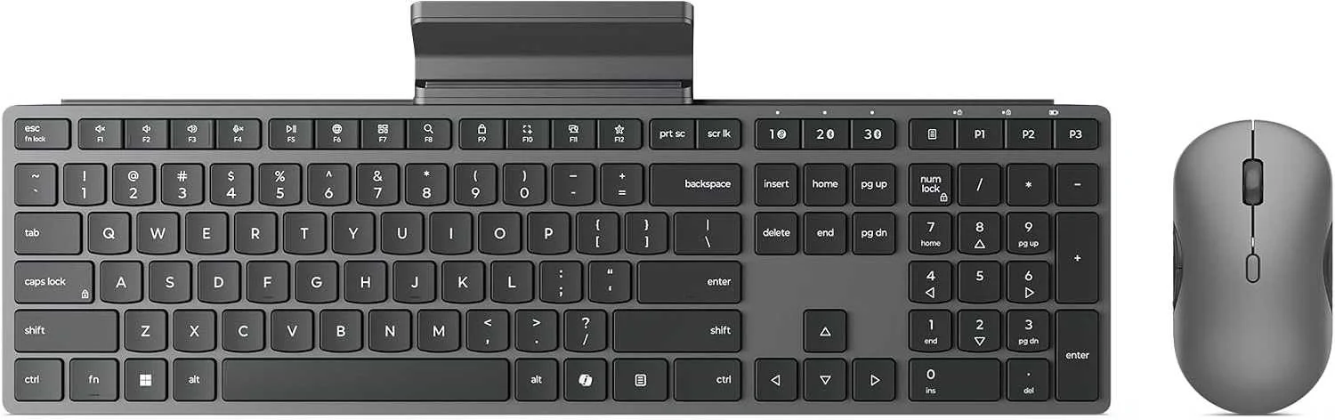 Клавиатура + мышь Lenovo 700 Modern клав:серый мышь:серый USB беспроводная BT (GX31S04977) изображение 1