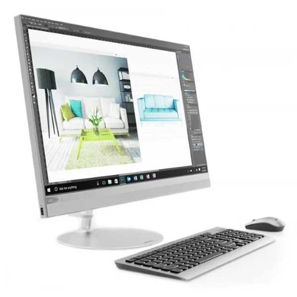 Моноблок IdeaCentre AIO 520-24IKU 23.8" FHD/ Pentium 4415U/ 4GB/ 1TB/ DVD-RW/ WiFi/ BT/ DOS/ silver [F0D2001JRK] изображение 1