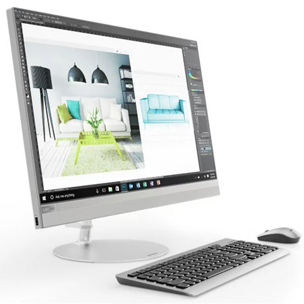 Моноблок Lenovo AIO 520-27ICB 27" QHD/ Core i7-8700T/ 16GB/ 256GB SSD + 2TB/ Radeon RX550 4GB/ DVD-RW/ WiFi/ BT/ Win10/ grey [F0DE002NRK] изображение 2