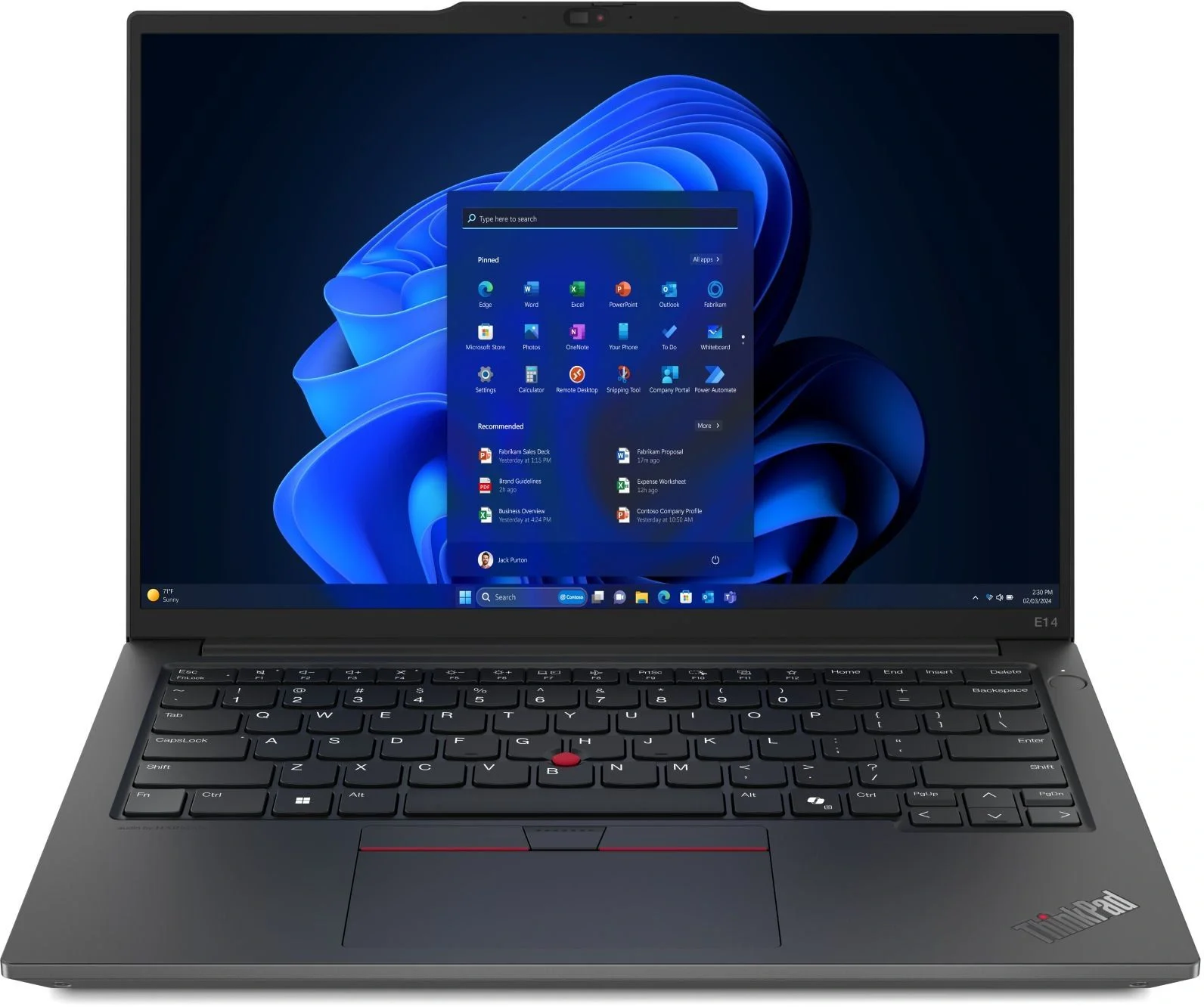 Ноутбук Lenovo ThinkPad E14 изображение 1