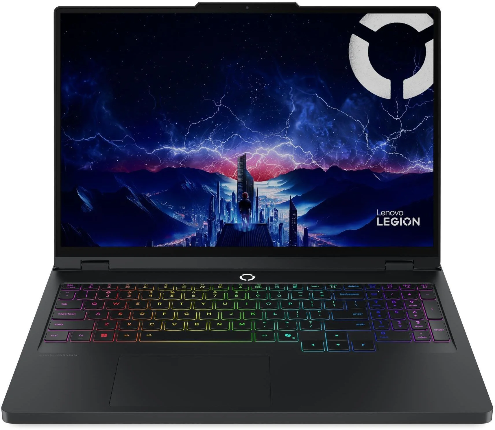 Ноутбук Lenovo Legion Pro 5 16IAX10 Core Ultra 7 255HX 32Gb SSD1Tb NVIDIA GeForce RTX5070 8Gb 16" OLED WQXGA (2560x1600) без ОС black WiFi BT Cam (83F3000XRK) изображение 1