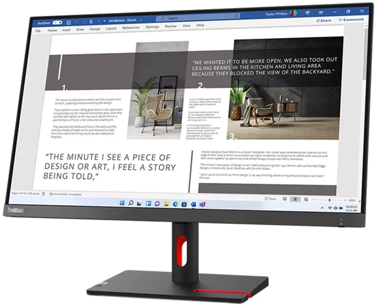 Монитор Lenovo ThinkVision S27i-30 изображение 3