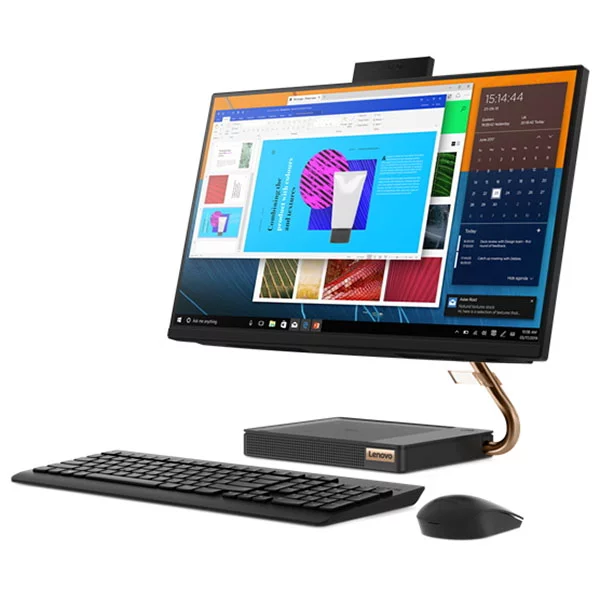 Моноблок Lenovo IdeaCentre AIO 5 24IMB05 23.8" FHD, Core i3-10100T, 8GB, 256GB SSD + 1TB, WiFi, BT, DOS, черный [F0FB002VRK] изображение 3