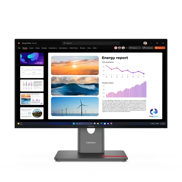 Монитор Lenovo ThinkVision P24Q-40 23.8“ 16:9 QHD (2560x1440) IPS, 120Hz, 300N, 1xHDMI 2.1 TMDS, 1xDP 1.4 (HBR2), 1xDP 1.4 Out, 1xUSB-B (USB 5Gbps), 3xUSB-A (USB 5Gbps), 1xUSB-C (USB 5Gbps, 15W PD), LTPS, 1Y (64B2GAT1EU) изображение 1