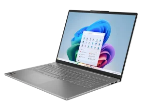 Ноутбук/ Lenovo IdeaPad Slim 5 16AKP10 16"(2880x1800 OLED)/ AMD Ryzen AI 7 350(2Ghz)/ 16384Mb/ 512PCISSDGb/ noDVD/ Int:AMD Radeon 860M/ Cam/ BT/ WiFi/ 80WHr/ war 1y/ 1.76kg/ luna grey/ noOS + 100W, RU kbd (83HY000RRK)