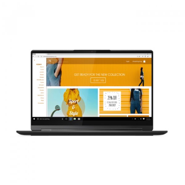 Ноутбук Lenovo Yoga 9 14ITL 14" UHD [82BG003QRU] Touch, Core i7-1185G7, 16GB, 1TB SSD, no ODD, WiFi, BT, FPR, Win 10, черный  изображение 1