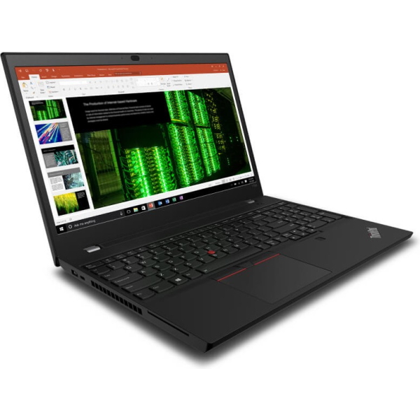 Ноутбук Lenovo ThinkPad T15p Gen 1 15.6" FHD [20TN001PRT] Core i5-10300H, 8GB, 256GB SSD, noODD, WiFi, BT, FPR, SCR, DOS, черный изображение 2
