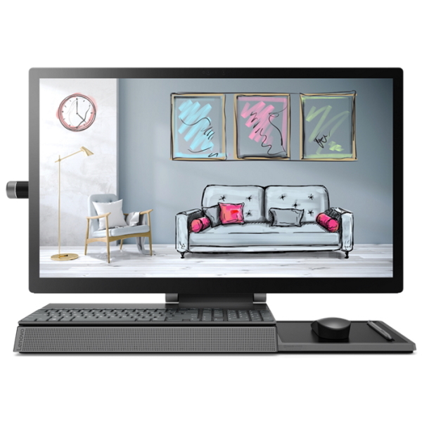 Моноблок Lenovo Yoga A940-27ICB 27" QHD Touch / Core i5-9400/ 16GB/ 256GB SSD + 2TB/ noODD/ Radeon RX 560 4GB/ WiFi/ BT/ Win10/ Iron Grey [F0E4001ERK] изображение 1