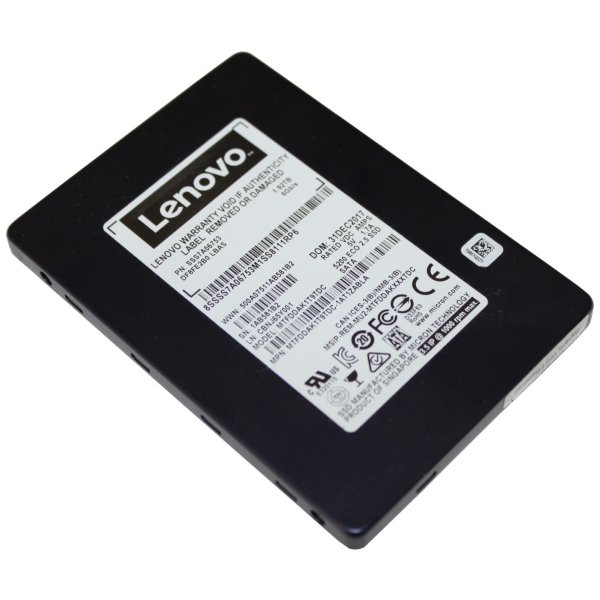 Твердотельный жесткий диск ThinkSystem 480 Гб SFF SSD [4XB7A10153] SATA 6Gb, HS изображение 1
