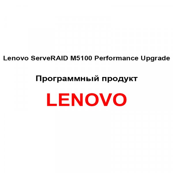 Код активации Lenovo ServeRAID M5100 Performance Upgrade [90Y4412] изображение 1